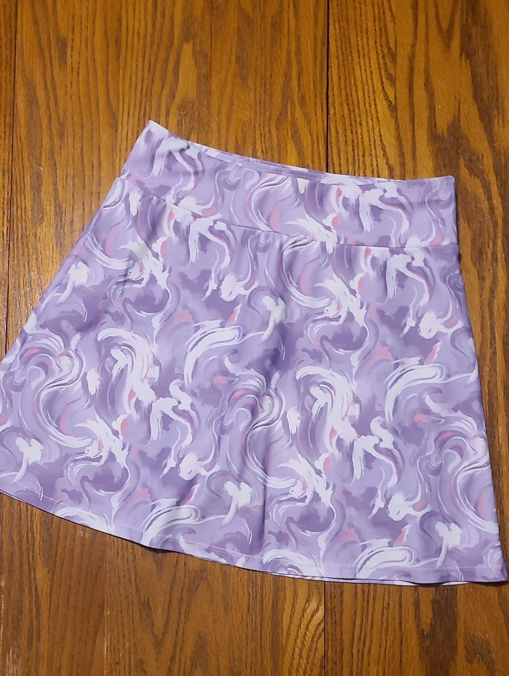 Runway Lavender Swirl A-Line Skort - Girl's Large